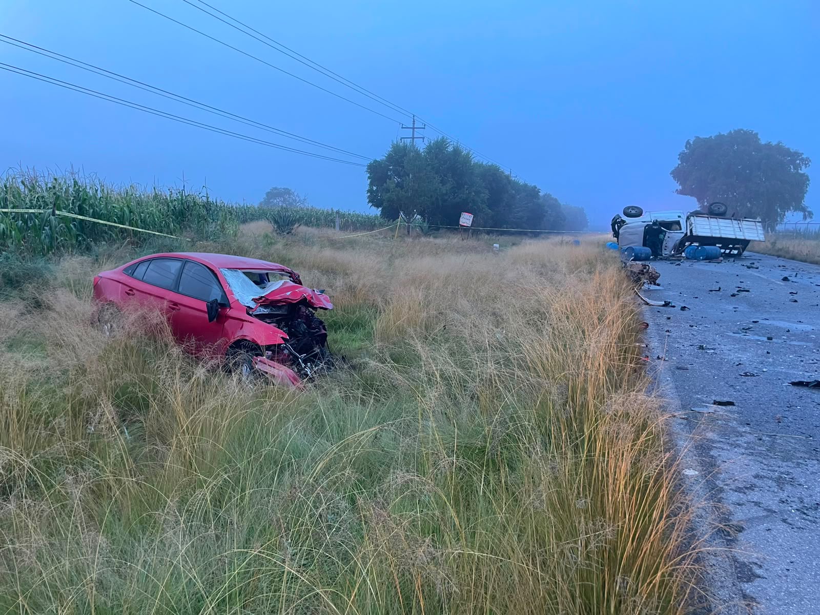 Accidente vehicular deja una persona sin vida en carretera Huamantla–San José Xicohténcatl
